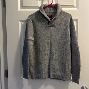 Men’s Grey Shawl Collar Sweater